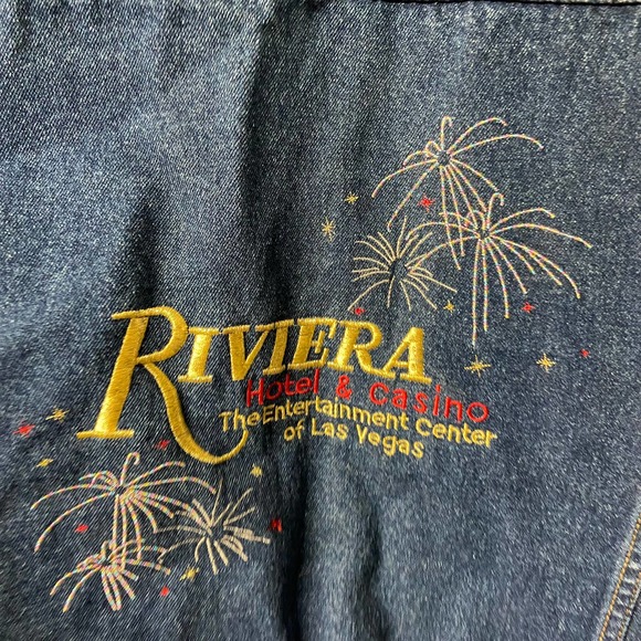 Circe Denim Jacket Riviera Hotel Casino Resort (Closed 2015) Collectors Item XL - Picture 2 of 11